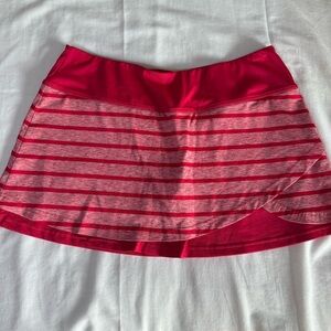 Bolle Pull On Tennis Golf Pickleball Women Skort Skirt w/ Shorts Size Large Pink